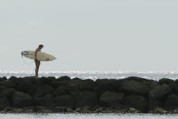 Surf zone near Waikiki beach. Nikon D2x with 70-200 ED/VR... by Dale Hymes 